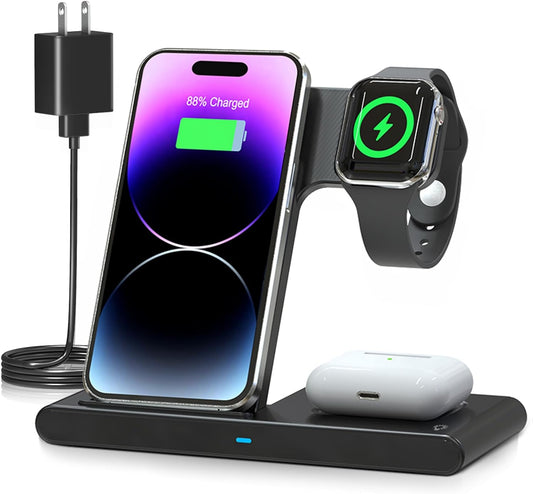 Compact Wireless Charging Station Desk Organizer - Luxicro