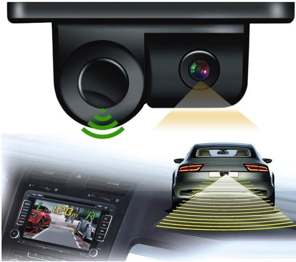 HD Car Backup Camera with Parking Sensor System - Luxicro