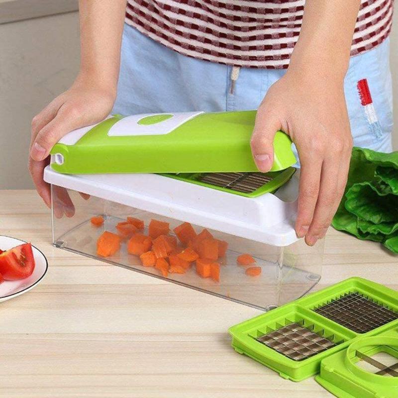 Simple 12-in-1 Vegetable Cutter with Protective Cover