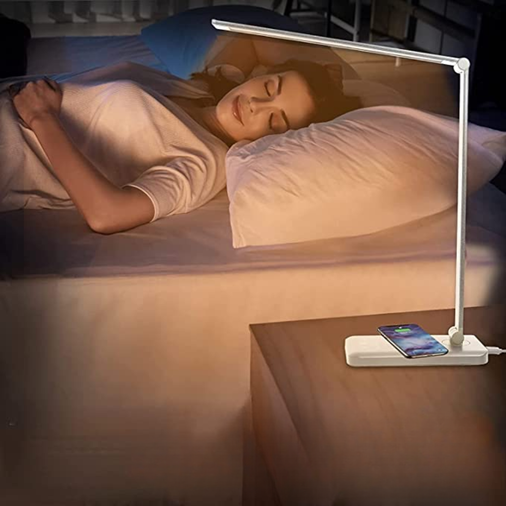 Bright LED Office Lamp with USB Charger