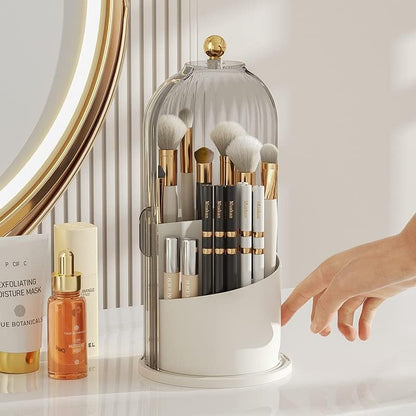 Spinning Cosmetic Brush Organizer Case