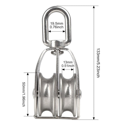 Heavy Duty Steel Swing Pulley Block