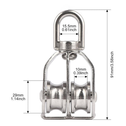 Heavy Duty Steel Swing Pulley Block