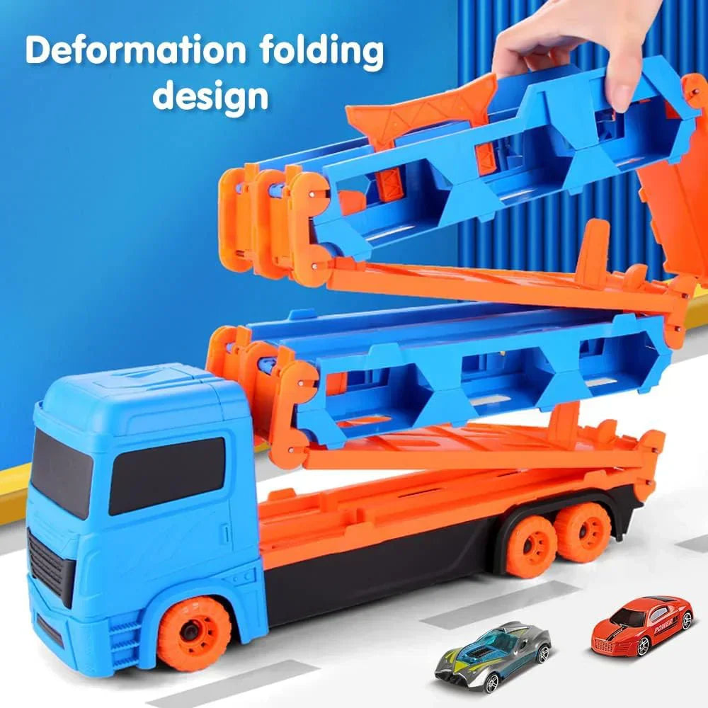 Compact Travel Car Ramp Playset