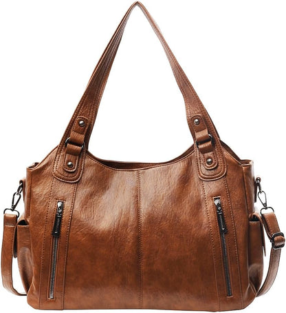 Stylish Fake Leather Shoulder Bag