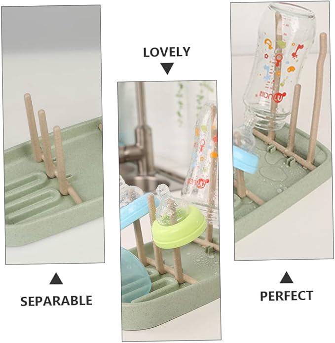 Baby Bottle Drain Rack with Storage Tray