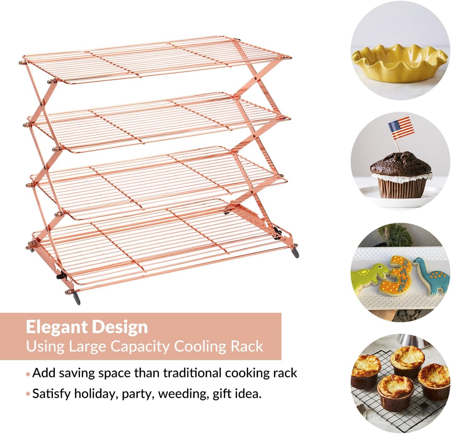 Compact Fast Cake Cooling Rack - Luxicro