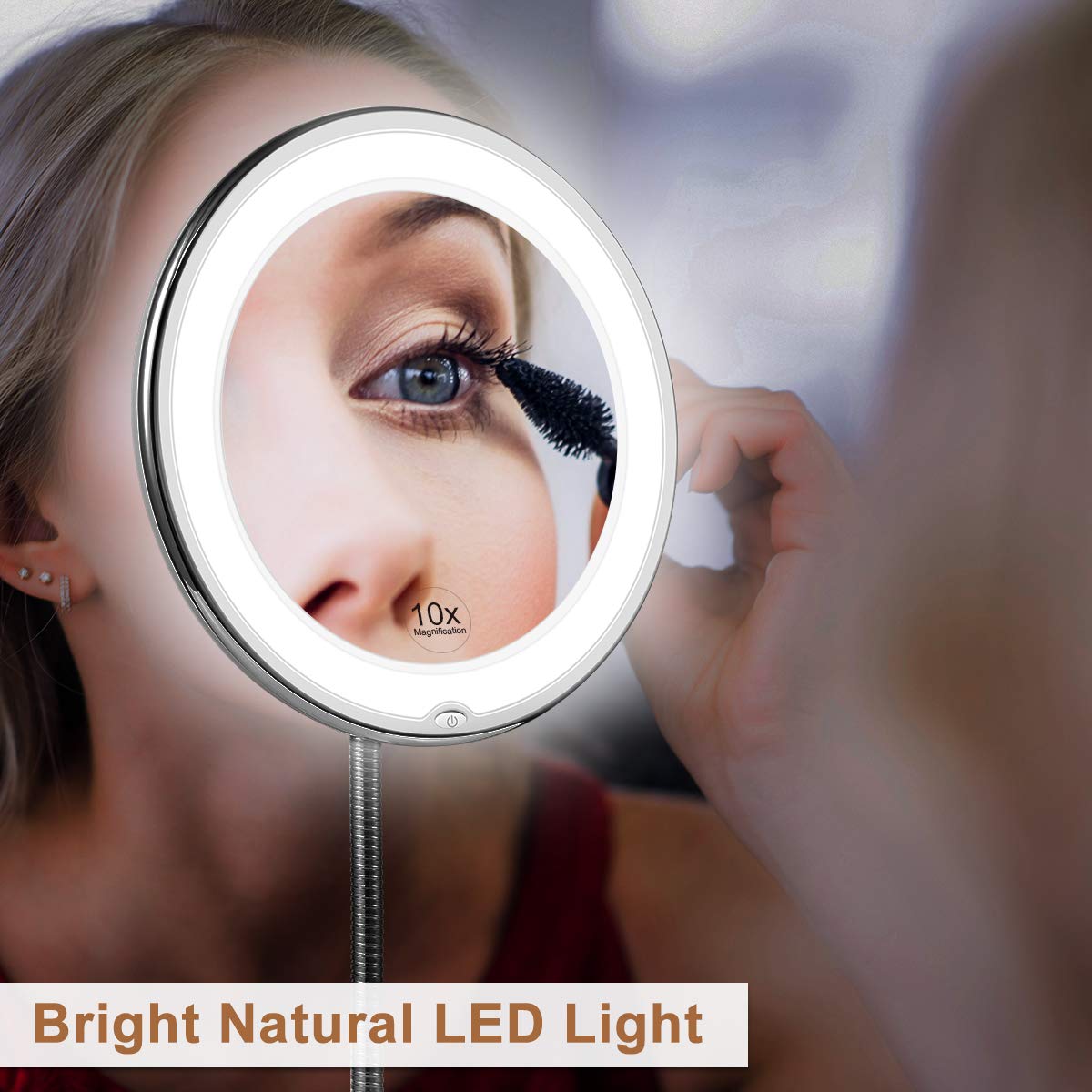 Portable LED Magnifying Makeup Mirror 10x Zoom