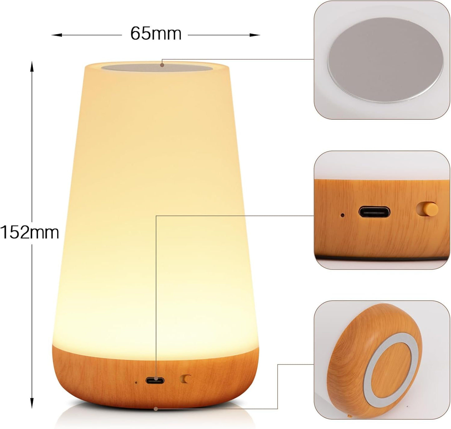 Bright Adjustable Table Night Light Lamp