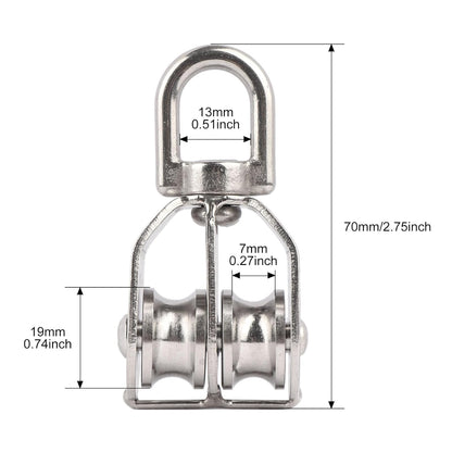 Heavy Duty Steel Swing Pulley Block