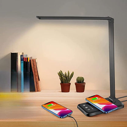 Bright LED Office Lamp with USB Charger - Luxicro
