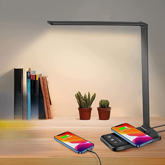 Bright LED Office Lamp with USB Charger - Luxicro
