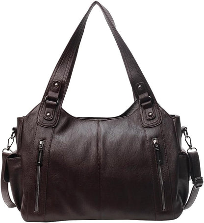 Stylish Fake Leather Shoulder Bag