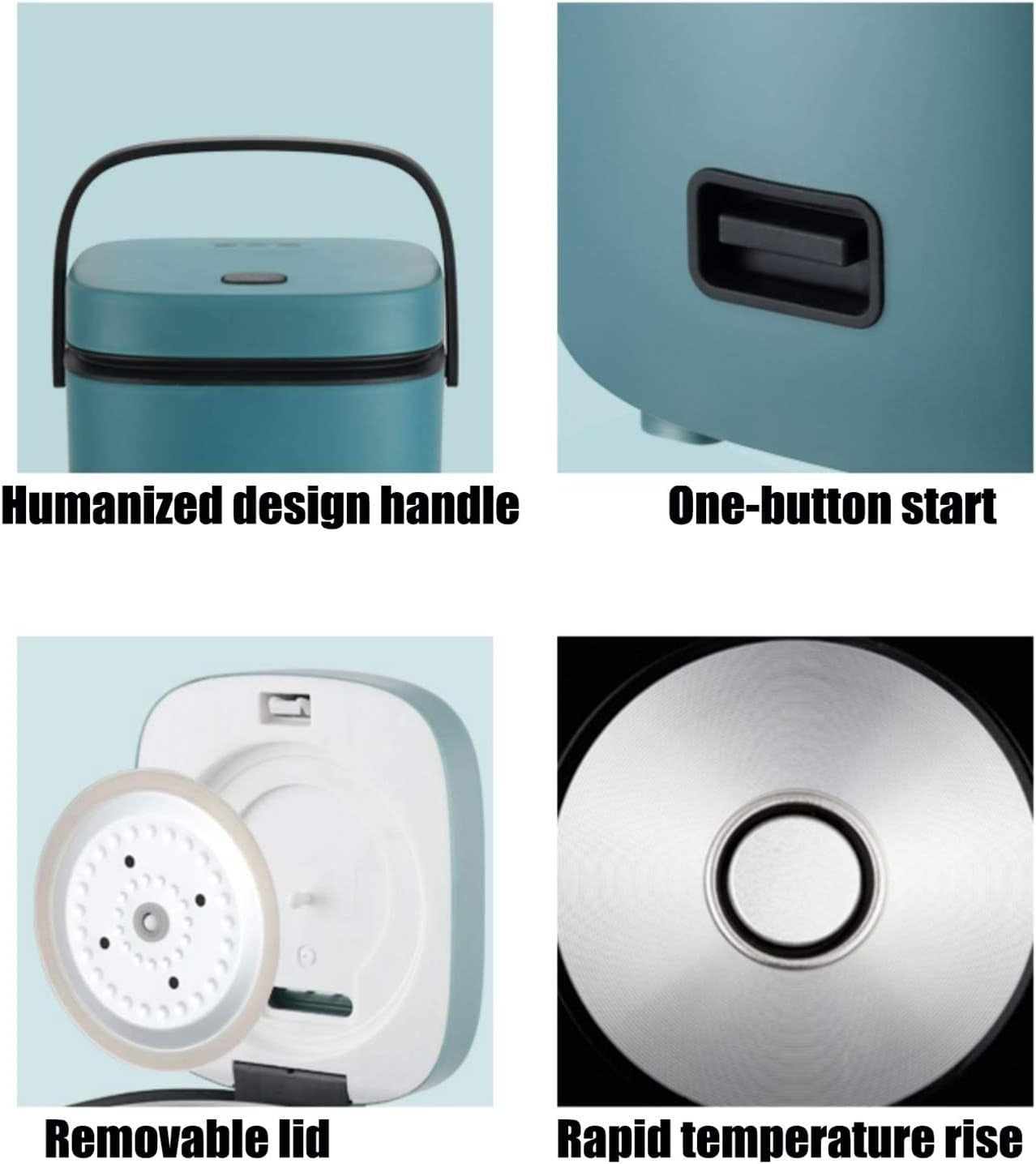 Compact Digital Rice Cooker with Steamer
