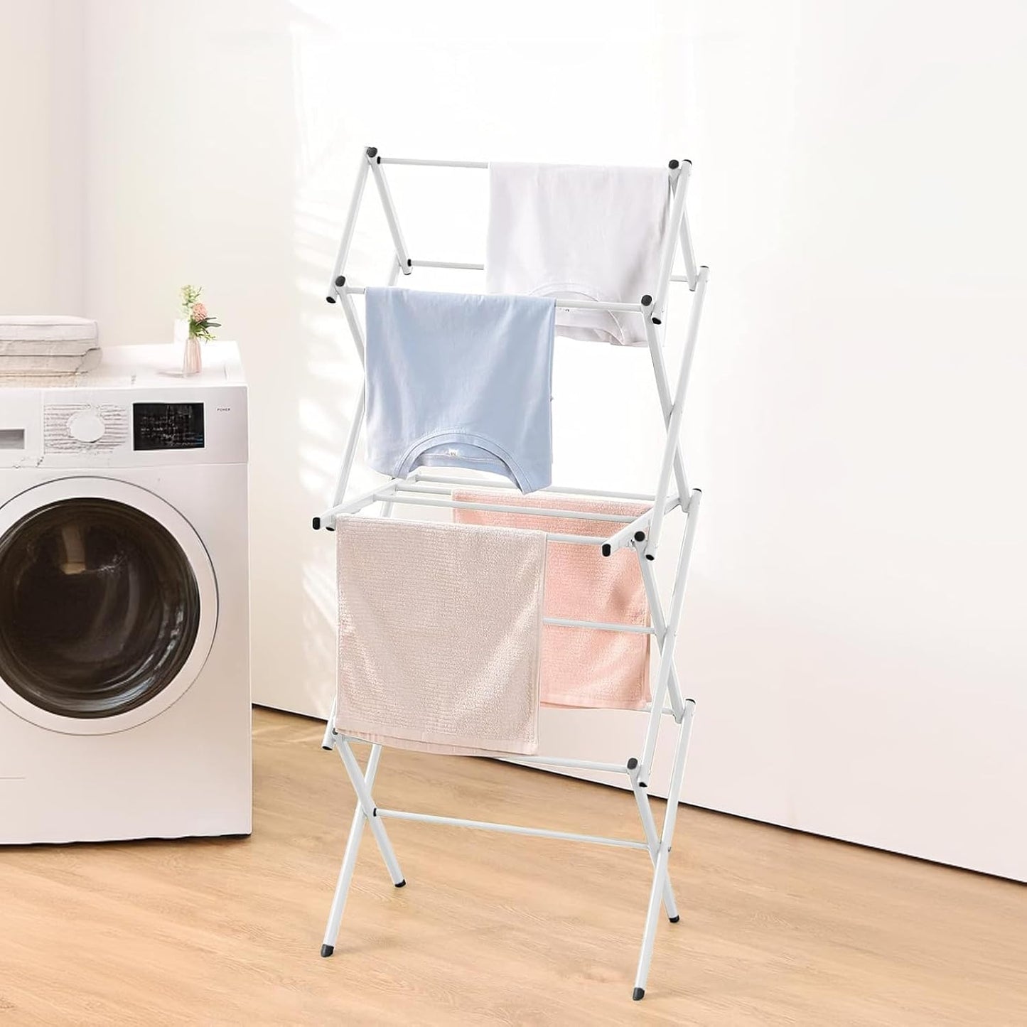 Space Saving 3 Tier Folding Dryer Rack