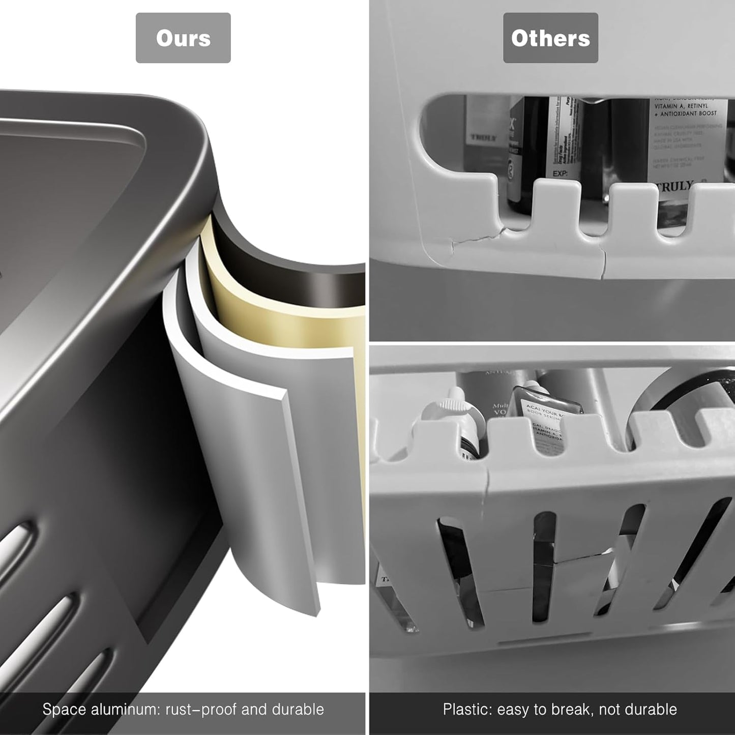 Compact Bathroom Corner Shelf Organizer