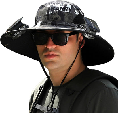 Breathable Outdoor Sun Hat with Cooling Fan