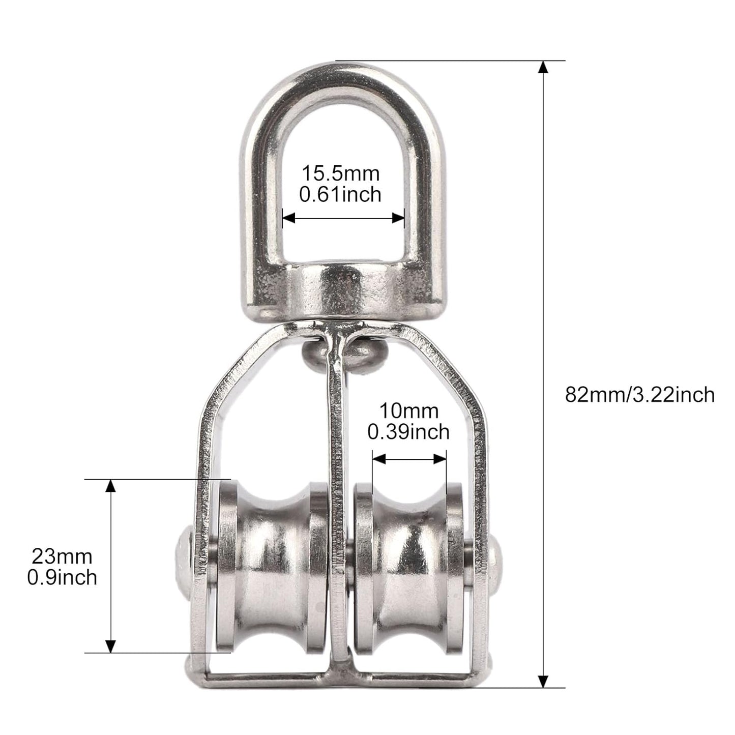 Heavy Duty Steel Swing Pulley Block
