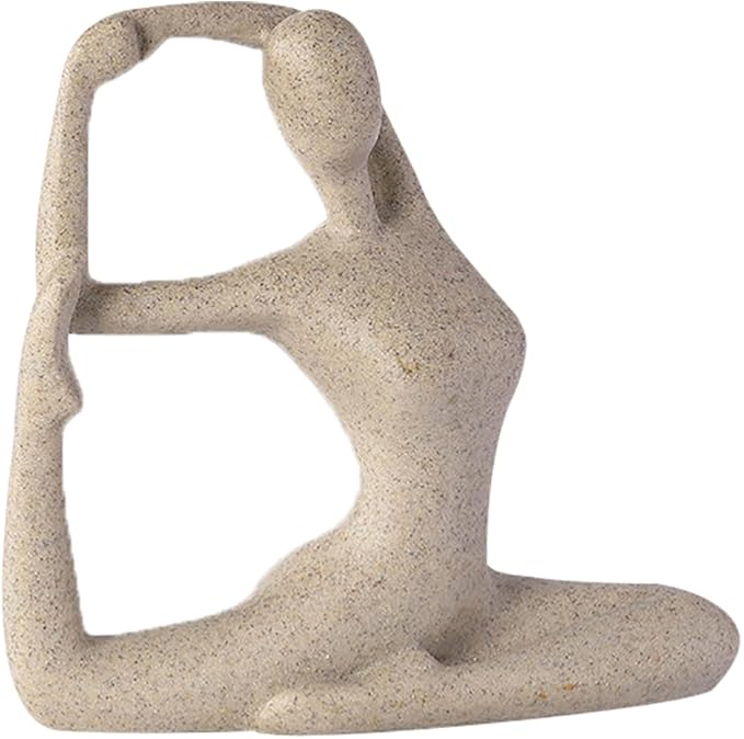 Tranquil Female Yoga Figurine - Resin Home Decor Statue - Luxicro