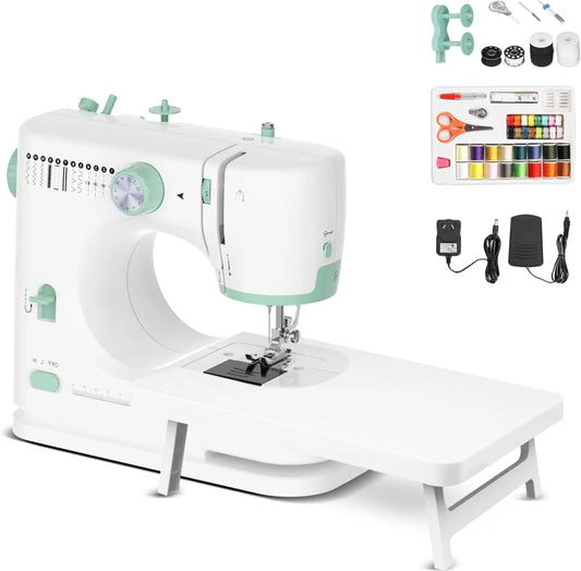 Compact Sewing Machine with 12 Stitches & Table - Luxicro