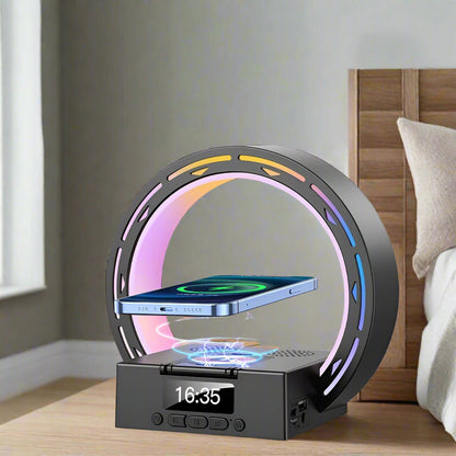 Wireless Bluetooth Speaker Table Lamp with Charger - Luxicro