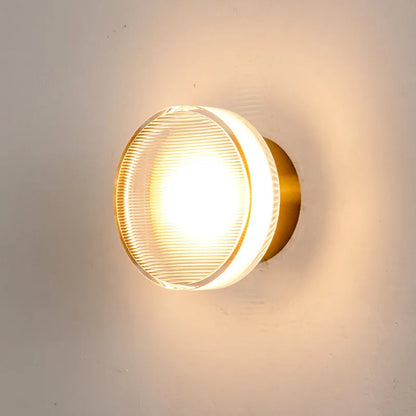 Sleek Metal Wall Lamp Contemporary Bowl Design