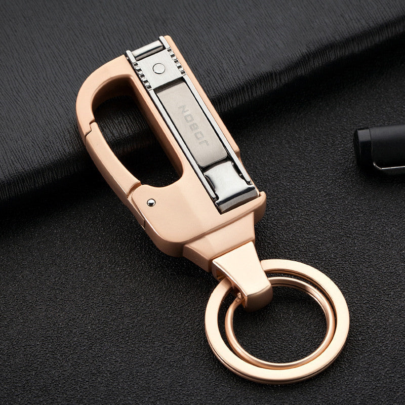 Practical 2-in-1 Keychain with Nail Clipper