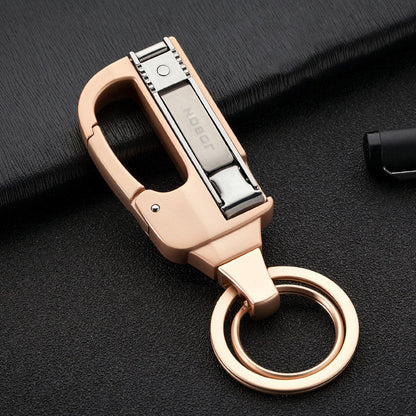 Practical 2-in-1 Keychain with Nail Clipper