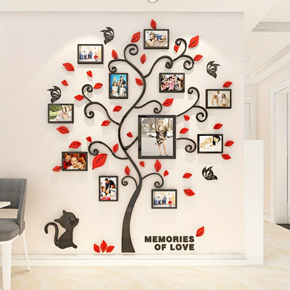 Modern Family Tree Wall Art Frame Sticker Decal