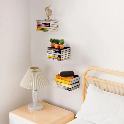 Space Saving Wall Mounted Book Shelf