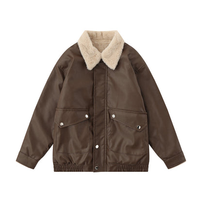 Cozy Mens Biker Leather Jacket