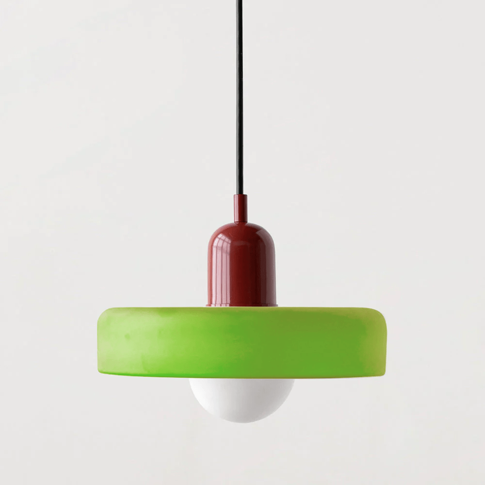 Vibrant Colored Glass Hang Ceiling Light Fixture