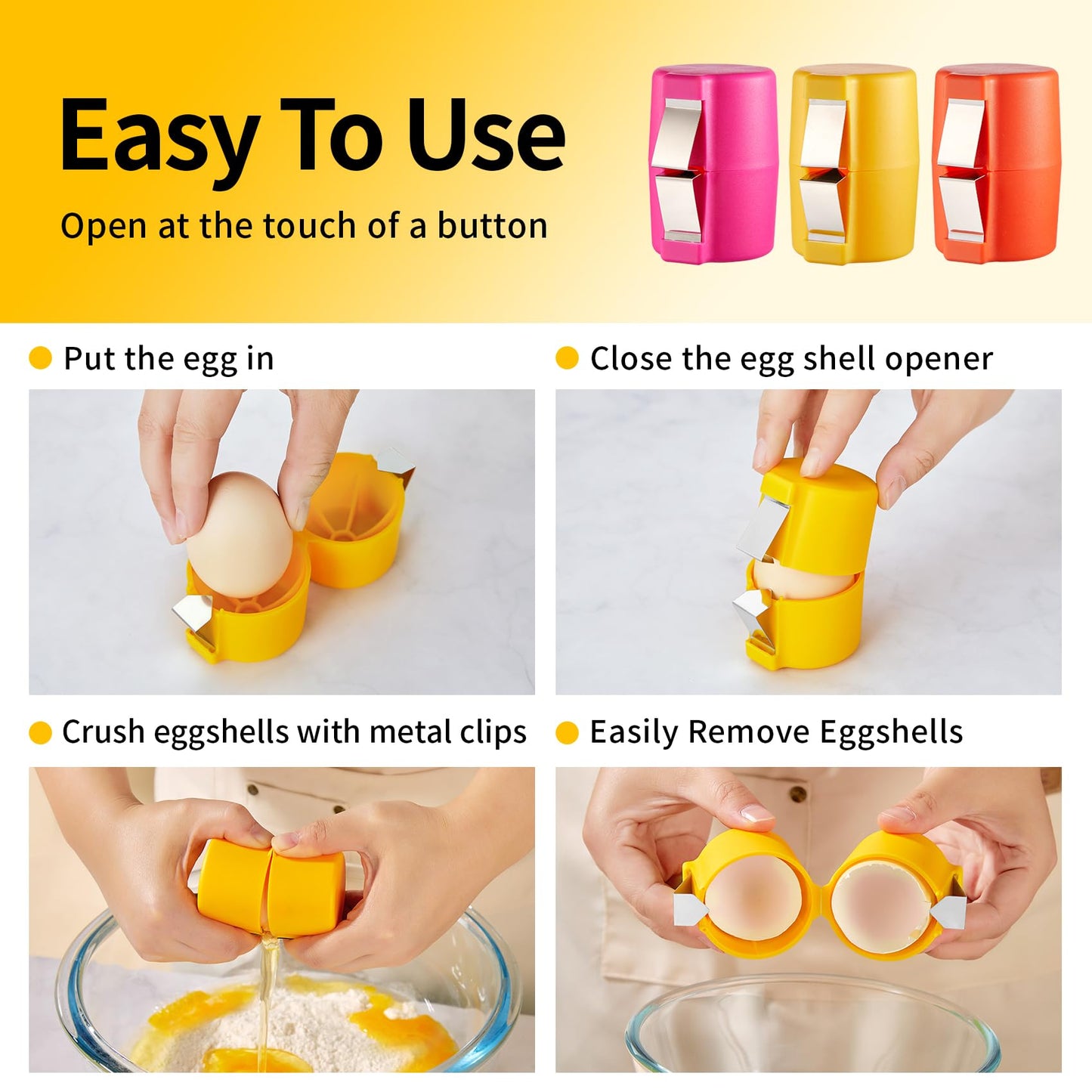 Simple Egg Shell Cracker Tool - Luxicro