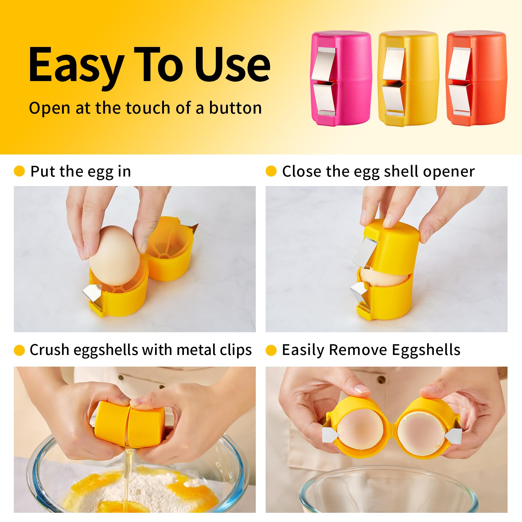 Simple Egg Shell Cracker Tool - Luxicro