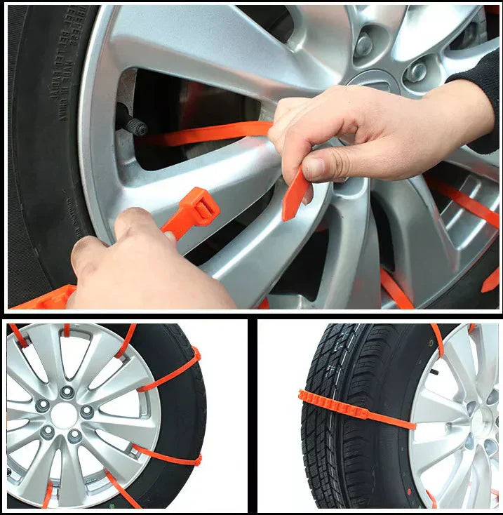 Cold Weather Auto Tire Snow Grip Set