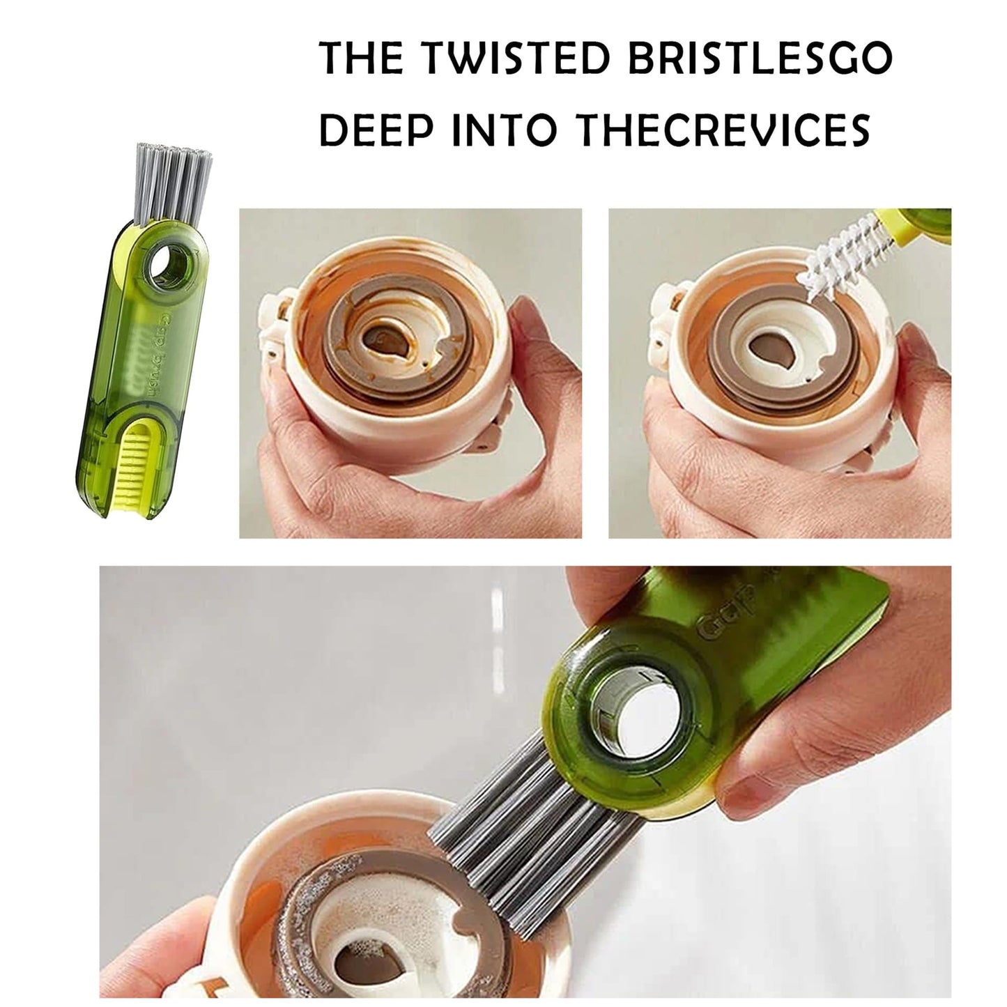 Multi Purpose U Shaped Water Bottle Cleaner Brush - Luxicro