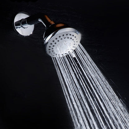 Silver Stainless Steel Wall Mount Round Shower Head