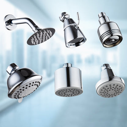 Silver Stainless Steel Wall Mount Round Shower Head