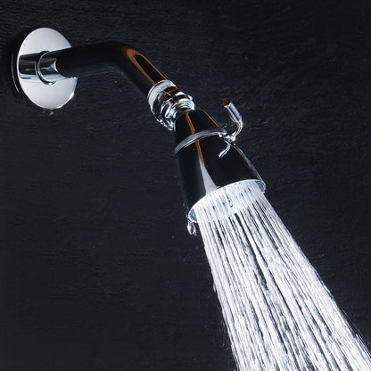 Silver Stainless Steel Wall Mount Round Shower Head