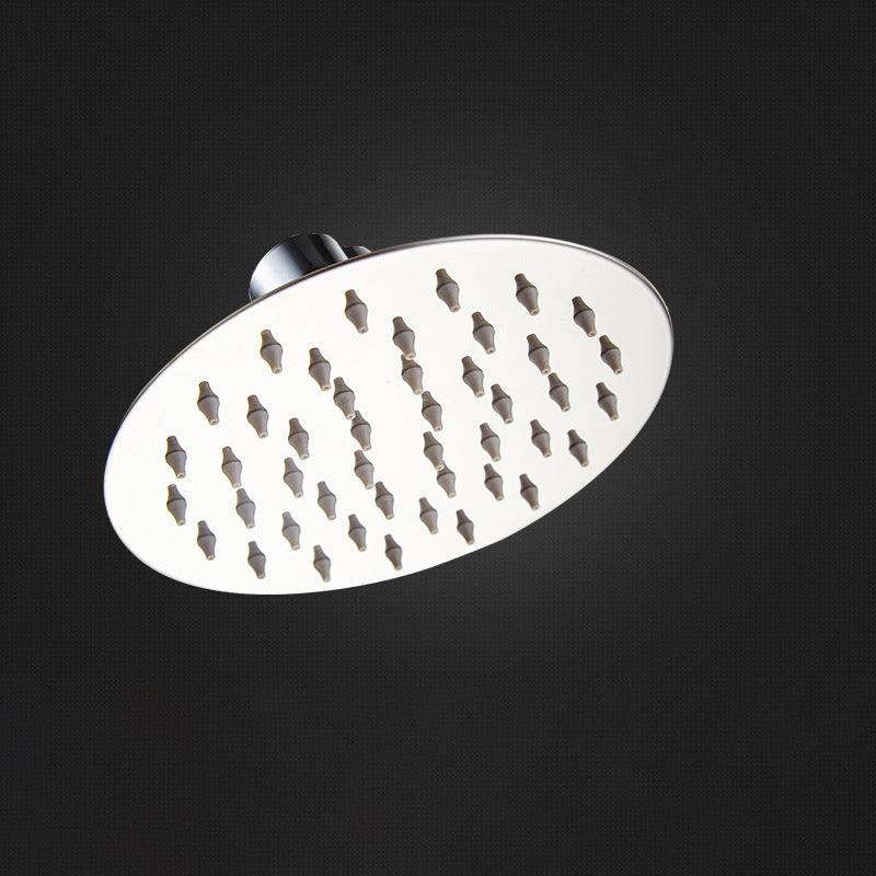 Silver Stainless Steel Wall Mount Round Shower Head