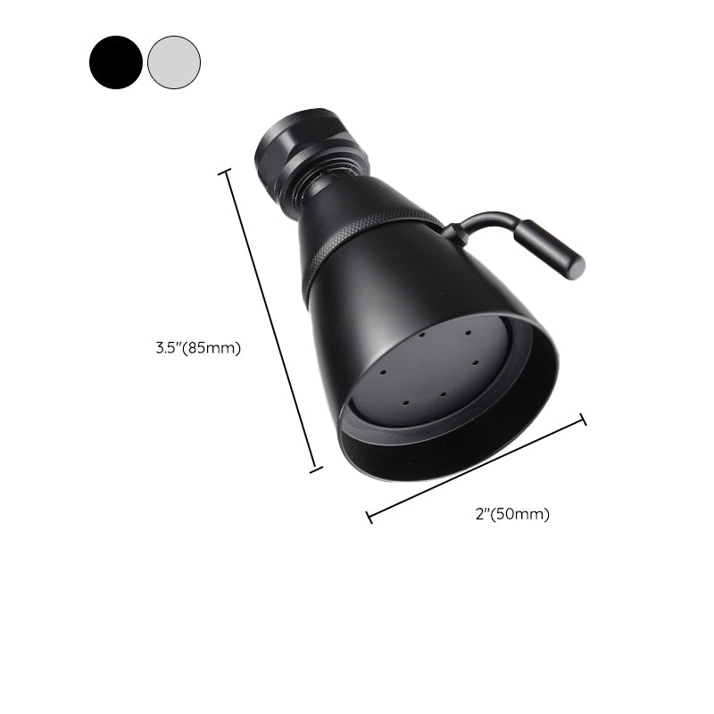 Silver Stainless Steel Wall Mount Round Shower Head