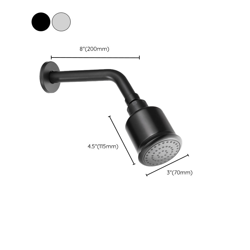 Silver Stainless Steel Wall Mount Round Shower Head