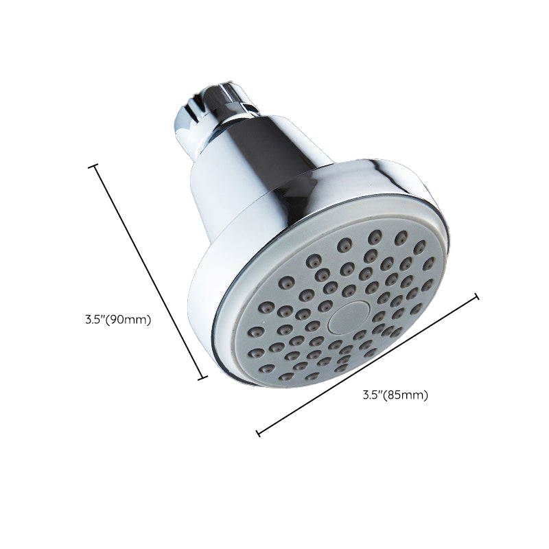 Silver Stainless Steel Wall Mount Round Shower Head