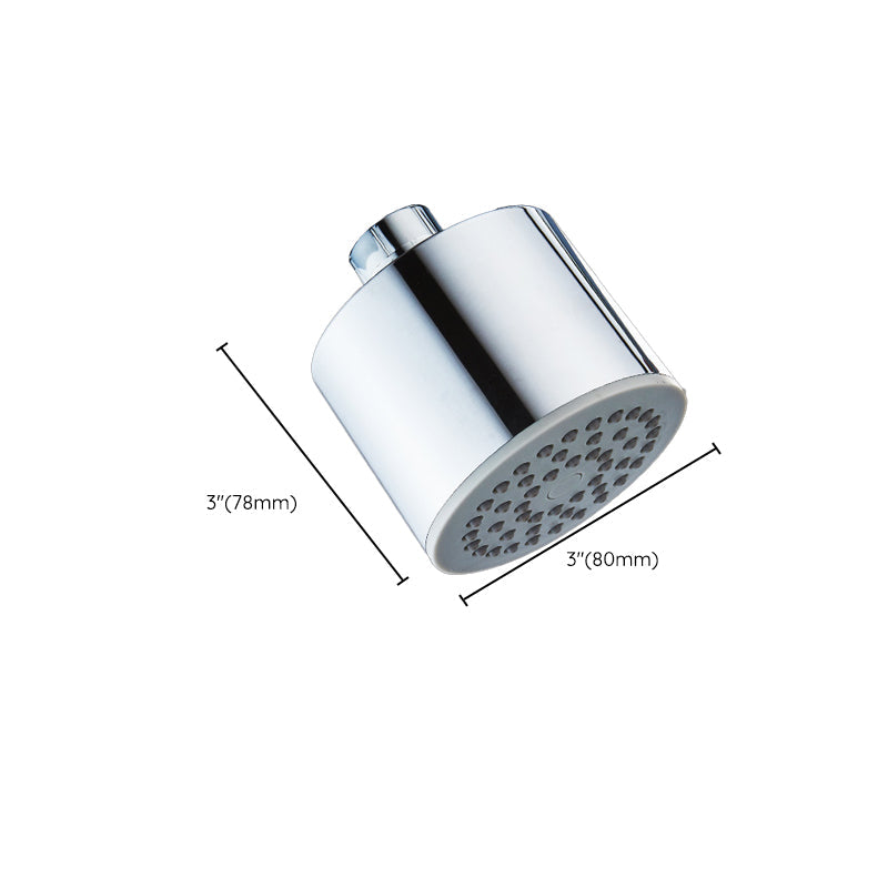 Silver Stainless Steel Wall Mount Round Shower Head