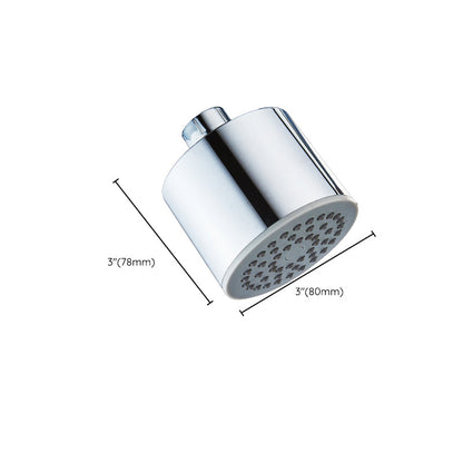 Silver Stainless Steel Wall Mount Round Shower Head