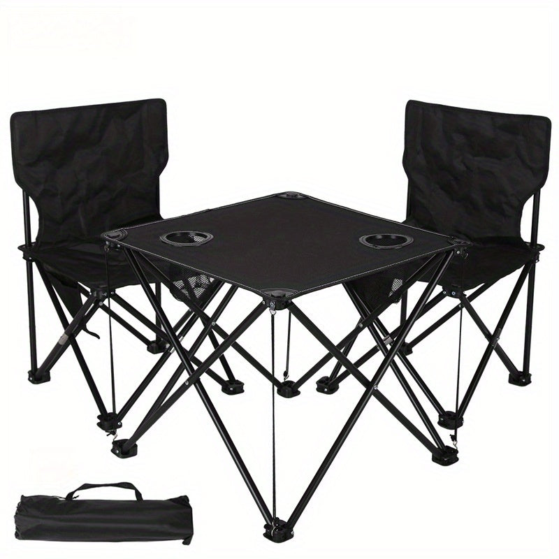 Small Space Bistro Set with 2 Chairs and Table