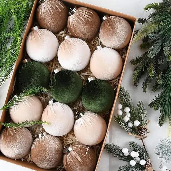 Luxurious Plush Holiday Tree Decorations