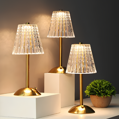 Elegant Clear Office Table Lamp