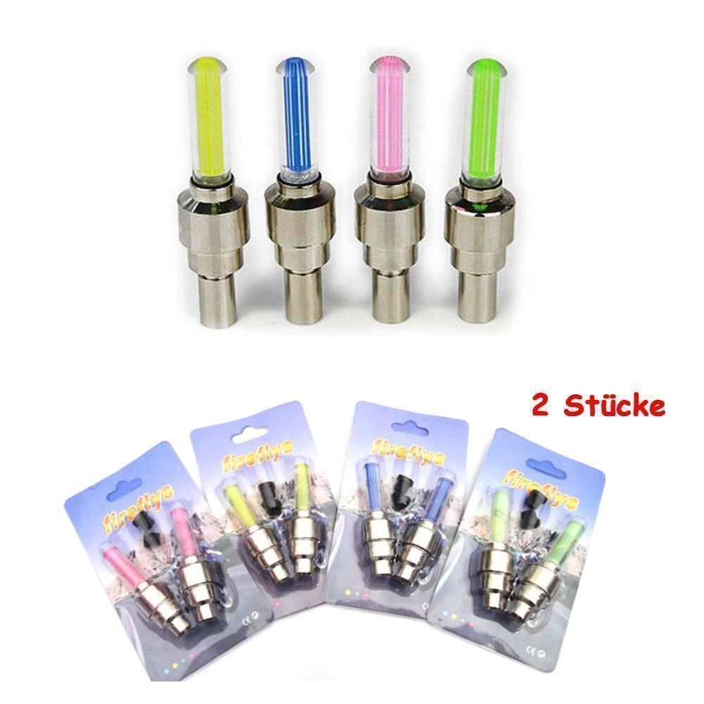 Bright LED Wheel Valve Caps (2 Pack)
