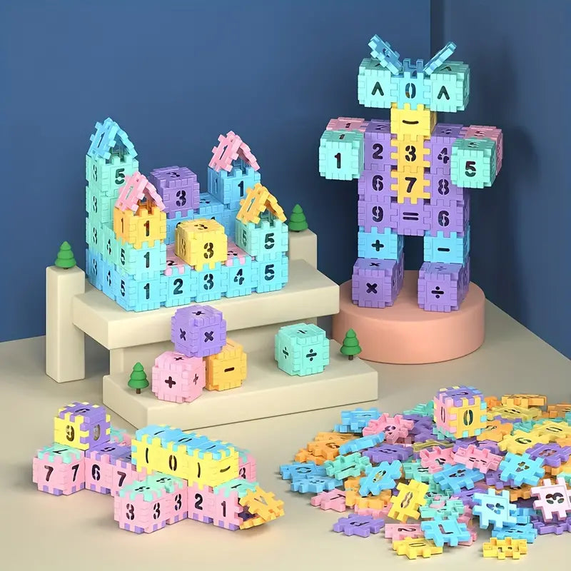 Learning Wooden Number Blocks Set